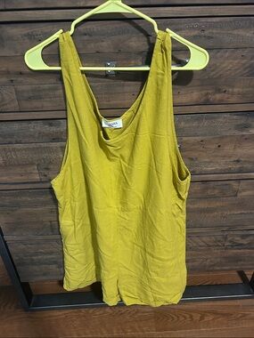 Zenana Linen Shorts Romper. Comfy. Minimalist. Citron. Summer.